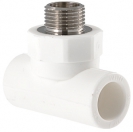 Тройник ПП наружная резьба D32-1"-32