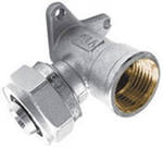 Угольник с креплением обжимной 20х1/2" ВР