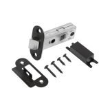 Защелка АЛЛЮР АРТ L45-8-R BL матовый черный B2B пакет планка 25мм