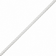 Шнур вязаный ПП 8 мм, универсальный, с сердечником,  белый, 20м