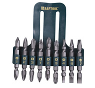 26060-H10  Биты Kraftool набор 2-сторонних бит, 9предметов
