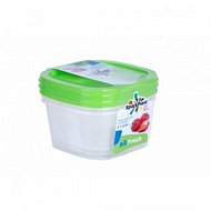 Набор емкостей для хранения продуктов BioFresh, квадратные, 3 шт (0,5)