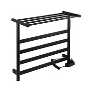 Полотенцесушитель электрический KRAFTTE 44019 Черный лесенка на 4 перекладины из нерж. стали