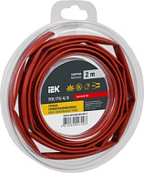 Трубка термоусадочная ТТУ нг-LS 4/2 красн. (уп.2м) IEK