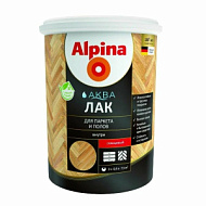 Лак акриловый Alpina Аква Лак для паркета и полов глянцевый 0.9л