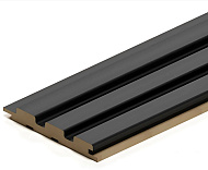 Панель  МДФ Реечная Beats De Luxe Black Lead 2700x119x16