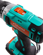 Дрель аккумуляторная STURM CD3618 (18В, 2акк*2,0Ач LiIon, 16/30Нм, 2скор, быстр заряд, подсв, кейс)