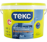 Краска акриловая ТЕКС интерьерная Влагостойкая 14кг белая