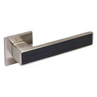 Ручка раздельная АЛЛЮР Лана SN матовый никель/темно-серое дерево защитная пленка