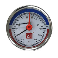 Термоманометр радиальный STI D63 120°C 6 bar УП G1/2
