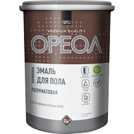 Эмаль акриловая для полов ОРЕОЛ полуматовая 2,3кг венге
