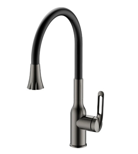 HB73823-3 Смеситель для кухни Haiba, графит