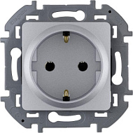 1445255 Механизм розетки 1-м СП Inspiria 16А IP20 2P+E немецк. стандарт алюм. Leg 673722