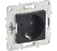 Розетка SKANDY 16А с заземл. без защ. шторок SK-R05Bl черн. IEK