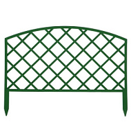 Ограждение садовое пласт `Решетка` 230 см х 36,5 см микс