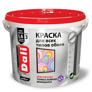 Краска для обоев Dali, 5л, белая матовая