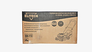 Газонокосилка ELITECH К 4500L бензиновая (4.5 л.с, 1 режим, 5уровней, 25-75мм, травосборник)