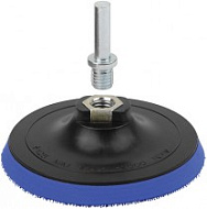 39620М Диск шлифовальный с липучкой MOS, гайка М14 + переходник для дрели, 125х3 мм