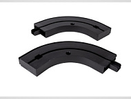 Закругления 1-рядные цв. черный 1пара в упаковке