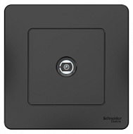 1210390 Розетка TV СП BLANCA антрацит SchE BLNTS000016