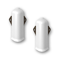 001 Угол наружный Лексида 80мм с крепежом Белый (2шт/блистер)