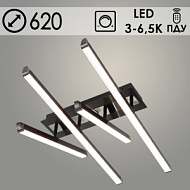 Люстра K33224/4 BK черный LED 72W 3000K-6500K ПДУ диммер d620, 24