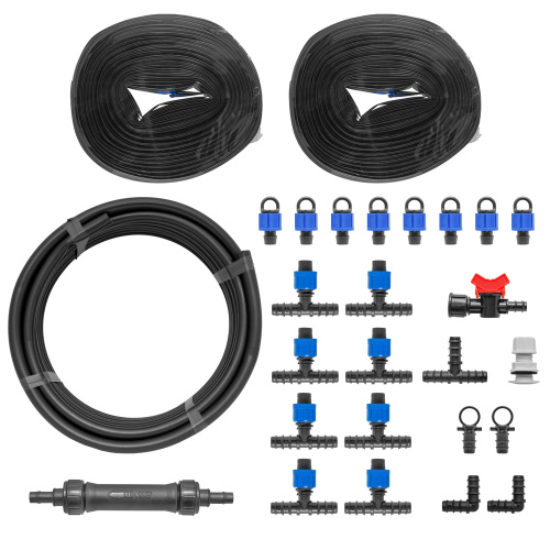 ДС.070973 Система капельного полива на 8 линий, 80м (ленточная)