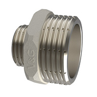 Ниппель-переходник НР никель V&G 1/2"-1/4"