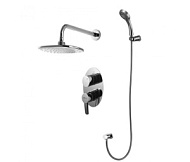 Смеситель для душа Lemark Atlantis, хром, Тропический душ240*190мм, лейка 5режимов, встраиваемый LM3229C