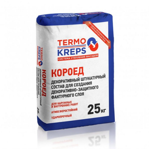 Штукатурка Крепс Termokreps Короед 2,5 мм 25кг