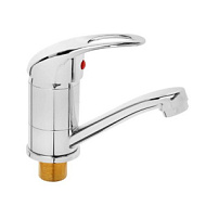 B48-040 Смеситель для кухни Эверест короткий излив, хром