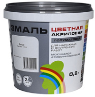 Эмаль акриловая  Радуга COLORS ВДАК-220 графитовый 0,45л