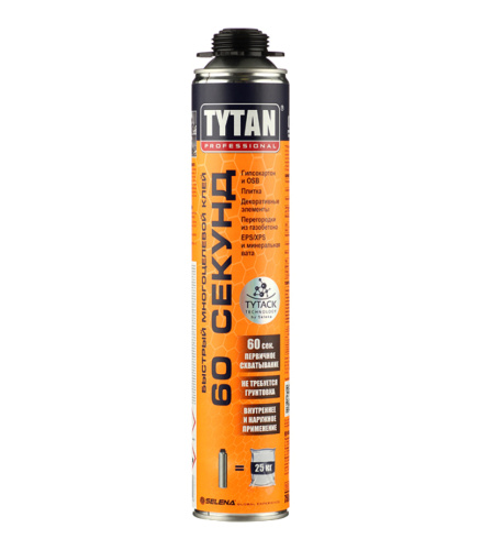 Пено-клей TYTAN Professional 60 секунд быстрый 750мл
