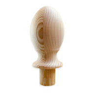 Шар для столба с ножкой овал 100 мм