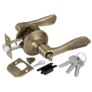 Ручка защелка PUNTO 6033 MAB-E (кл./фик.) мат. бронза