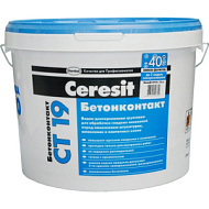 Грунтовка Церезит СТ19 Бетонконтакт , 3л, акрил, мороз