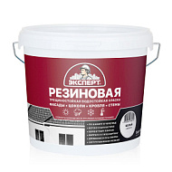 Краска ЭКСПЕРТ резиновая трещиностойкая, белый, База А, 5л