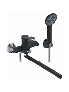 P22292BL Смеситель для ванны Potato длинный излив, черный