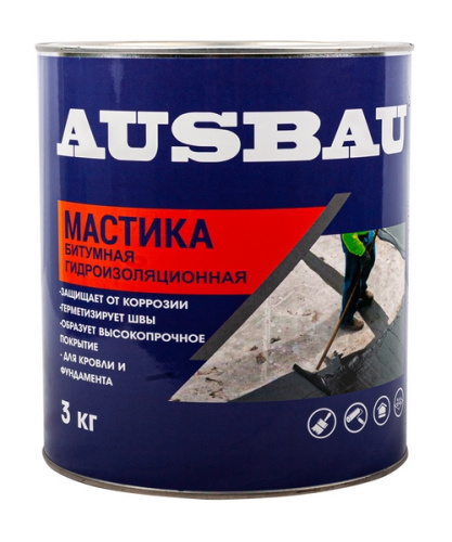 Мастика битумная гидроизоляционная Ausbau 3кг