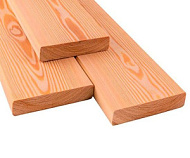 Палубная доска 28*115*3000мм, лиственница, сорт В