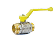 Кран шаровой газ LD Pride DN20 Ру40 НР/НР рычаг латунь 3/4