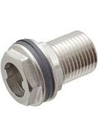 ДС.020010 Штуцер (врезка) в бак (емкость) с прокладкой 1" (латунь)