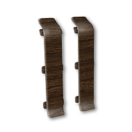 293 Соединитель Лексида 80мм Орех темный (2шт/блистер)
