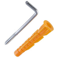 Шуруп-костыль 8х85мм с универс. дюбелем 12х71мм 2шт/пакет