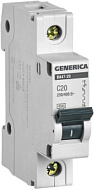 Выключатель автоматический модульный GENERICA 1п C 20А 4.5кА ВА47-29 MVA25-1-020-C