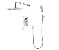 Смеситель для душа Lemark Аллегро встраиваемый с дополнительной 1-функциональной лейкой, хром
