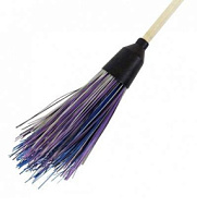 Метла пластмассовая "Стандарт" круглая с черенком