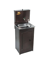 Умывальник дачный ЛЮКС, с подогревом, нержавеющая мойка, цвет мед, 17 л