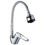 Смеситель Dikalan для кухни, хром, гибкий излив