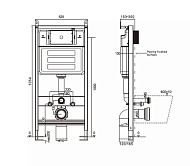 CF5K009D Скрытая система инсталляции для подвесного унитаза Comforty